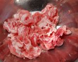 A picture of step 1 of Pork and Cabbage Stir-Fry with Yuzu Pepper.