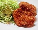 A picture of step 5 of Fried Sandwiched Eggplant.