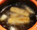 A picture of step 6 of Rolled Chikuwa Fish Stick and Pork Cutlets with Plum, Shiso, and Cheese.
