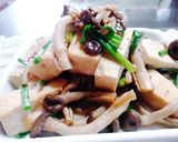 Hình bước làm 3 của món Đậu phụ + nấm xào chay