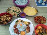 Nasi Uduk/Nasi Lemak Bunga Telang (Nasi biru)