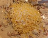 A picture of step 12 of Taisen's cheesey chicken, bacon ranch casserole.