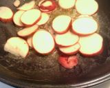 A picture of step 1 of sunshine 's kale and ham saute.