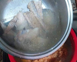 Foto del paso 7 de la receta: Cazuela de bonito con fideos gordos y gambas