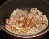 A picture of step 3 of Only Two Ingredients! Sukiyaki-style Chopped Beef and Onions.