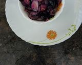A picture of step 1 of Jamun Rice (tangy flavour).