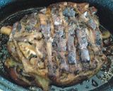 A picture of step 5 of Pernil (pork picnic shoulder).