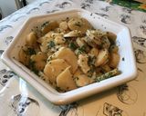 Une image de l'étape 6 de Panais fondants au persil et crème de champignons.