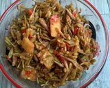 Foto langkah ke 3 dari resep Tumis bunga pepaya | ikan asin.