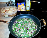 A picture of step 3 of Mike's 3 Onion 2 Potato Side.