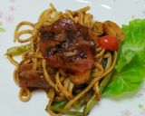 A picture of step 10 of Black Pepper Udon Noodle.