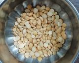 A picture of step 1 of Dal dhokli.