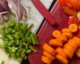A picture of step 1 of Minestrone Soup.