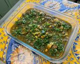 A picture of step 26 of Chicken Curry with Chickpeas, Eggplant, and Spinach.