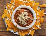 Gambar langkah 4 resipi Nachos & Ayam Bolognese.