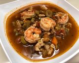 Foto del paso 14 de la receta: Caldo de Marisco tipo Cahuamanta Sonorense de Mantarraya, Camarón y Pulpo