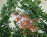 A picture of step 4 of Omlet Pakoray 😋😋.
