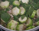 Hình bước làm 3 của món Canh cua rau đay