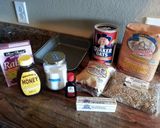 A picture of step 1 of Raisin Seed Granola Bars.
