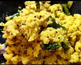 A picture of step 7 of Sanja (Sooji upma with buttermilk).