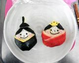 A picture of step 8 of Cute Bento for the Doll Festival!.