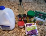 A picture of step 1 of Skinny'ish Alfredo sauce.