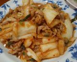 韓式泡菜豬肉炒年糕的食譜步驟3照片