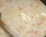 A picture of step 3 of Pistachio and smoked salmon risotto.