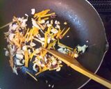 A picture of step 3 of Nutritious Gisei Dofu in an Omelette Pan.