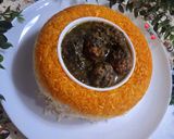 عکس مرحله 10 از دستور خورشت آلو اسفناج با گوشت قلقلی😋
