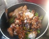 A picture of step 4 of Chilli Chicken.