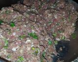 A picture of step 1 of Keema ki tikki.
