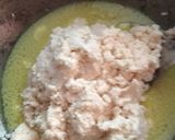A picture of step 2 of Egyptian Basbousa Cake Without Oven.
