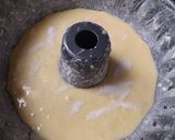 Foto del paso 3 de la receta Cake de avellanas con papaya y melón deshidratado