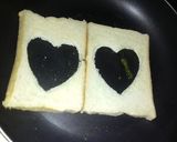 A picture of step 5 of Egg in a bread hole & Watermelon #Breakfastcontest #Plateaustate.