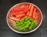 A picture of step 1 of Instant Chilli And Carrots Pickle.
