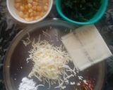 A picture of step 1 of Spinach sandwich.