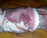 A picture of step 2 of Sig's Bean and Lentil Stew with griddled and stuffed Tenderloin.