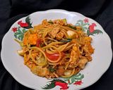 Foto langkah ke 10 dari resep Spaghetti Goreng Jawa Pedas.