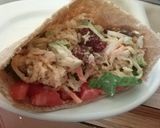 A picture of step 4 of Dean's Simple Maryland Style Crab Crunch Salad Pita Pocket.