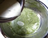 A picture of step 8 of Green Tea and White Chocolate Mousse Cake.