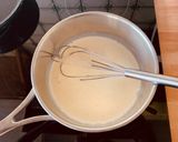 A picture of step 7 of Vegan Coffee, Chocolate, and Vanilla Panna Cotta Cake.