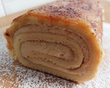 Foto del paso 35 de la receta: Bracito de crema de praliné de avellanas y compota de caqui cubierto de yema quemada (sin gluten)
