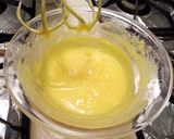 A picture of step 4 of Lemon Curd for Macarons.