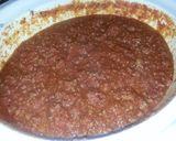 A picture of step 4 of Nutribullet / crockpot chili.