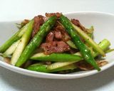 A picture of step 8 of Fried Asparagus and Bacon.