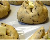 A picture of step 8 of Chunky Sweet Potato and Black Sesame Mini Rolls.