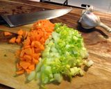 A picture of step 3 of Fettuccine Bolognese.