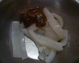 A picture of step 5 of Shio Kara (Salt Preserved Squid).