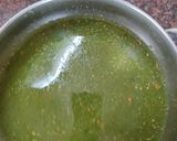 A picture of step 3 of Pudina pani for pani puri.